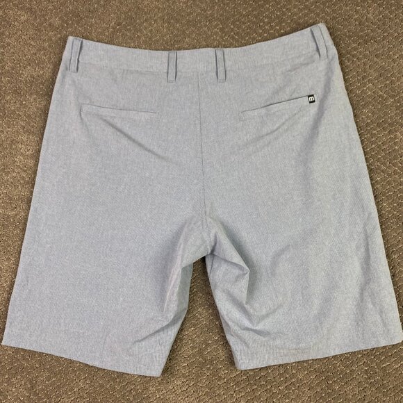 Travis Mathew Shorts Men's 36 Blue Stretch - Picture 3 of 11